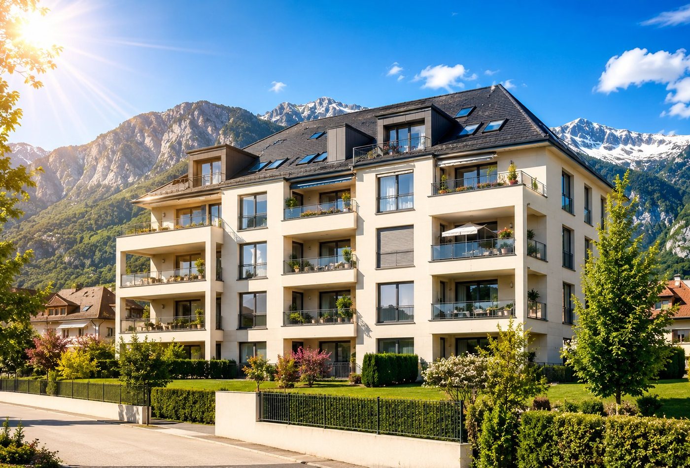 Immeuble en copropriété en rénovation énergétique