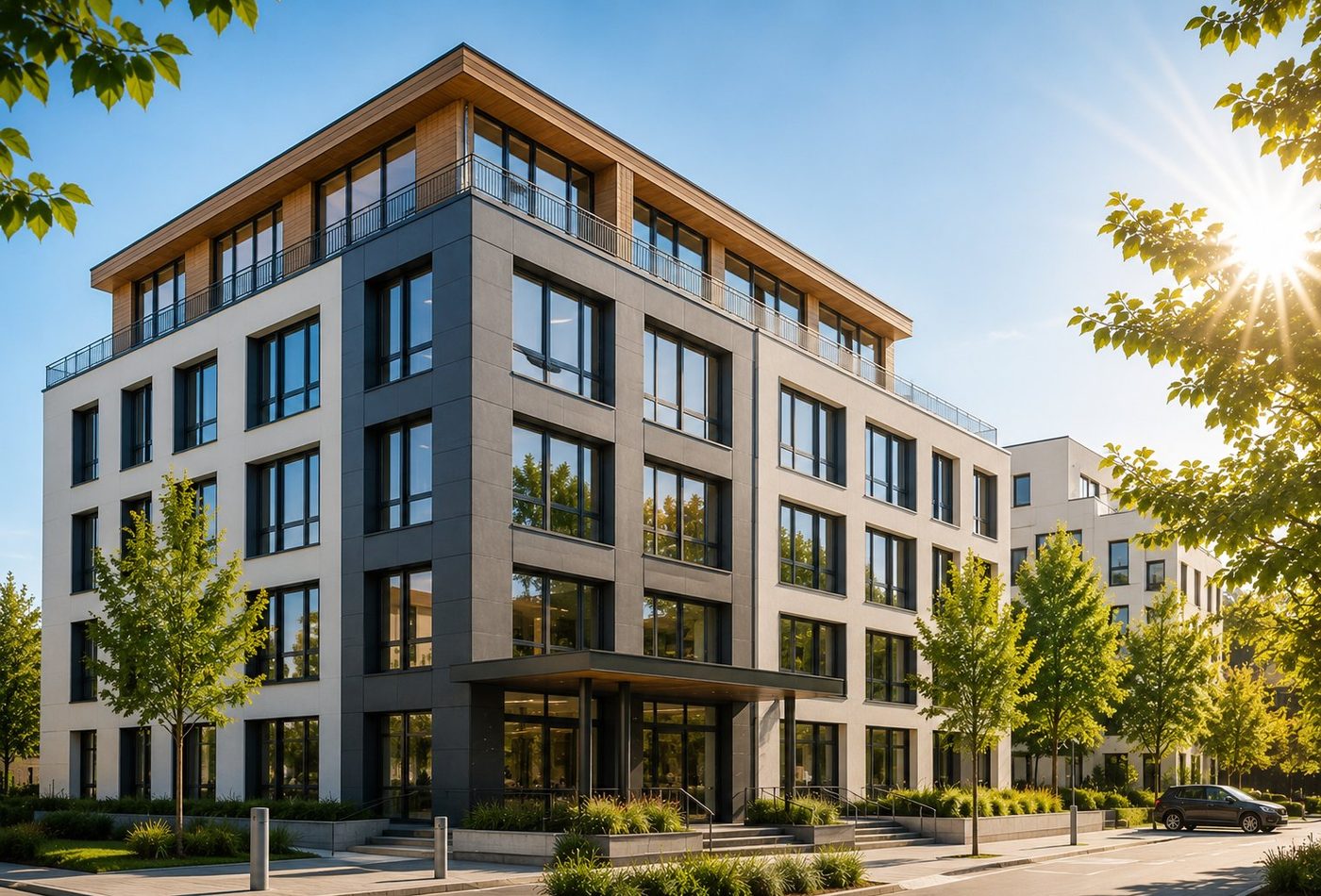 Bâtiment tertiaire et résidentiel collectif concerné par le Coup de pouce chauffage